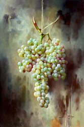 Uvas Colgantes by J M Reyes - Original Painting on Board sized 24x16 inches. Available from Whitewall Galleries